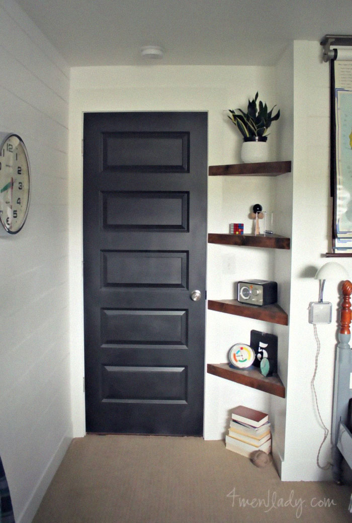 Floating Corner Shelves Help Use Up Every Corner In A Small Space