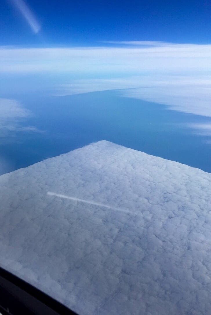 Did you ever think clouds could form a square