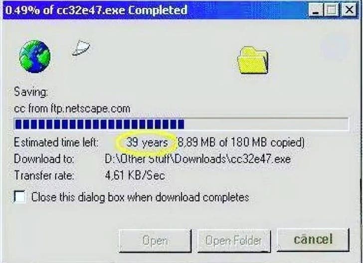 And the latest generation thinks today's updates and downloads take more time