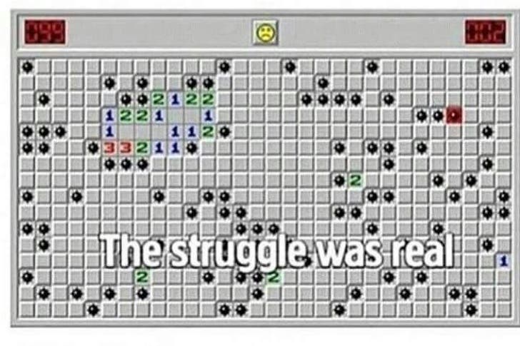 And this struggle was real!
