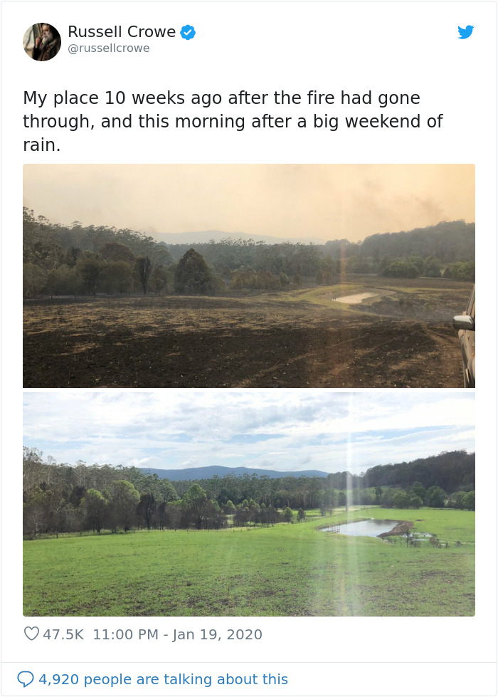 The unseen comparison photos of the Earth healing itself