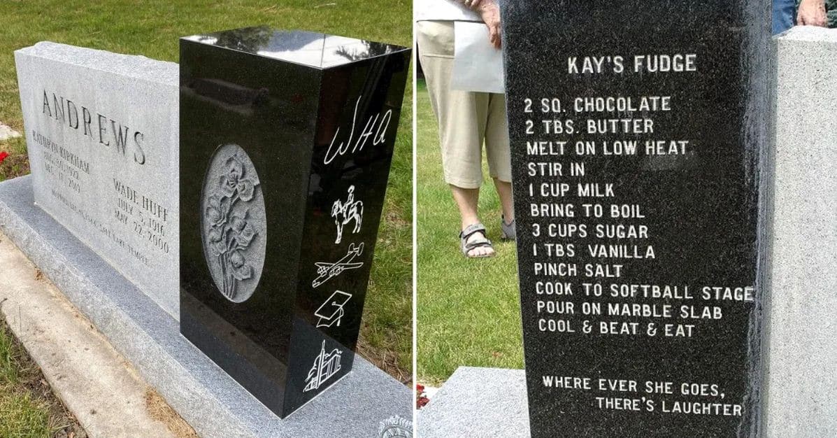 Utah Woman Has Her Signature Fudge Recipe Engraved On Her Headstone