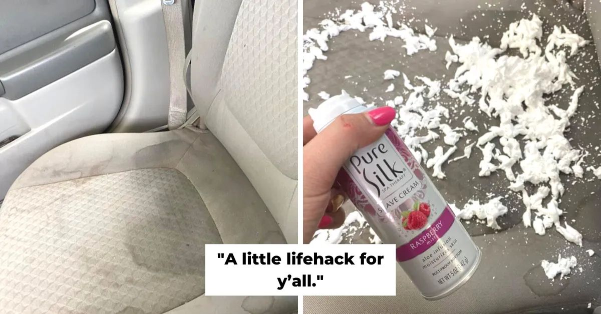 This Facebook User Shares A Genius Method Using Shaving Cream To Clean