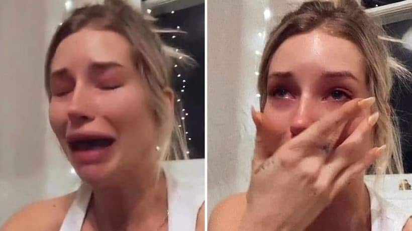 model Lottie Moss has appeared in tears on social media after a former frie...