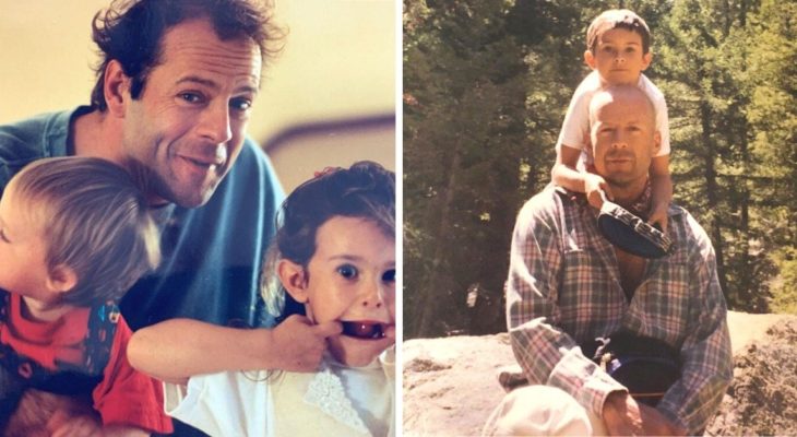 Bruce Willis' daughter sharing childhood pictures