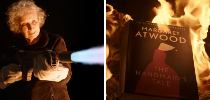 margaret atwood burning a book