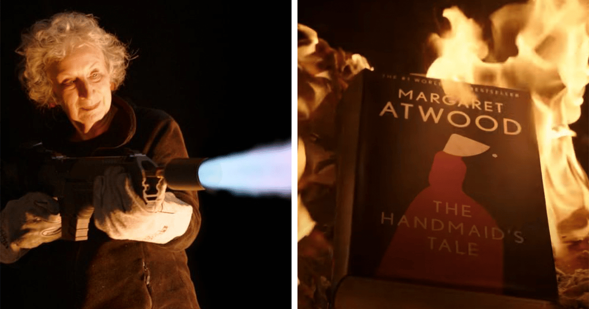 margaret atwood burning a book