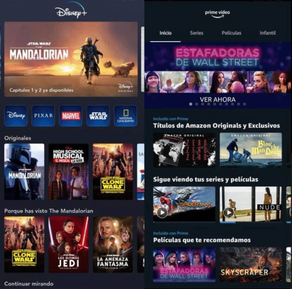 Disney+ vs Amazon