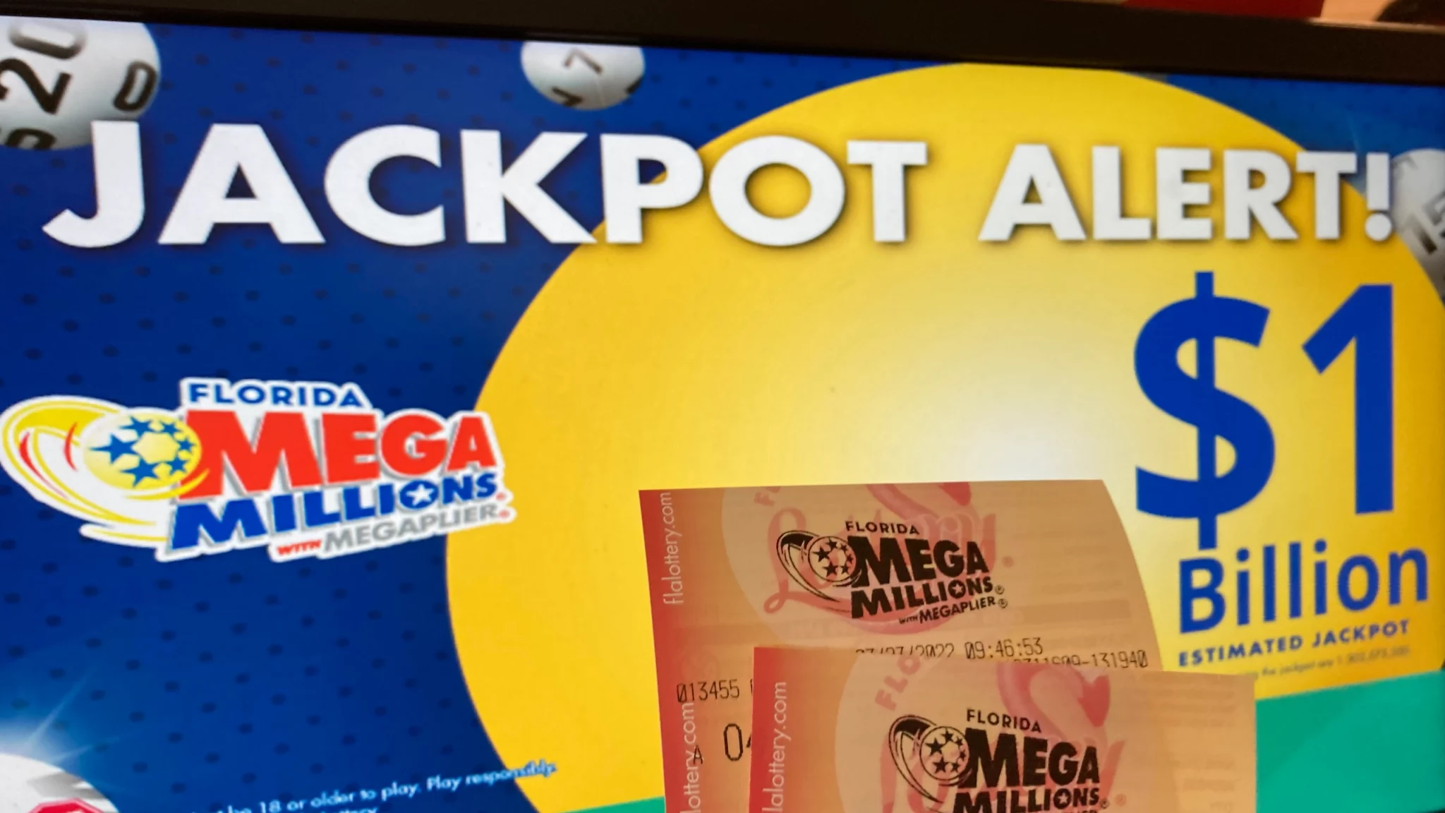 Jackpot in the Mega Millions lottery