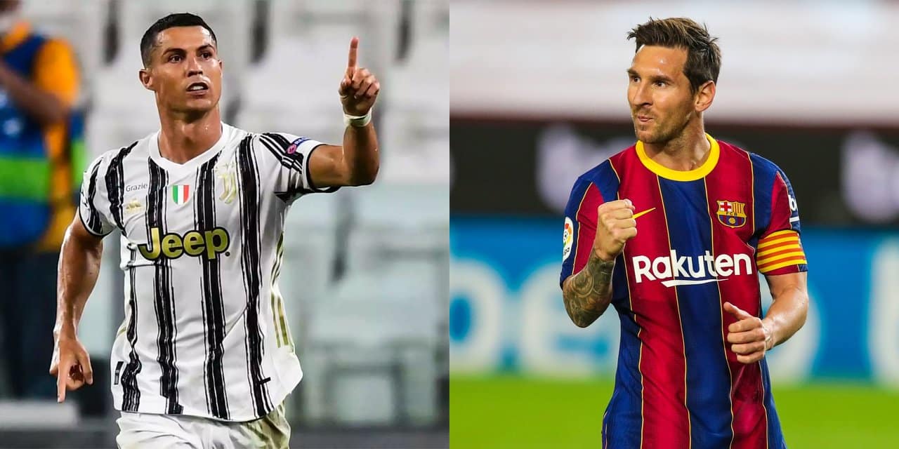 Ronaldo vs Messi PSG Juventus Al-Nasr Barcelona Goats