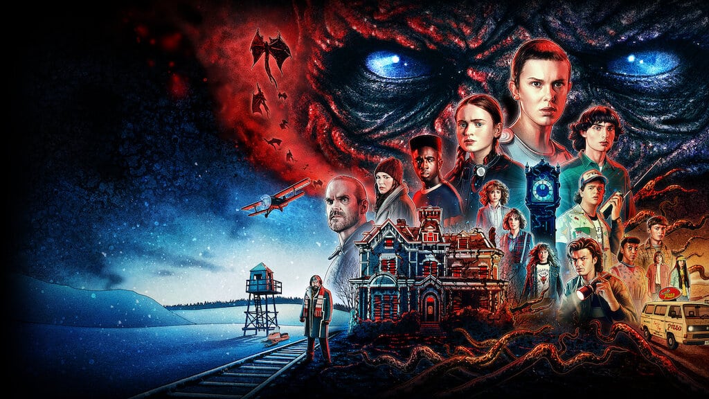 Stranger things poster from Netflix