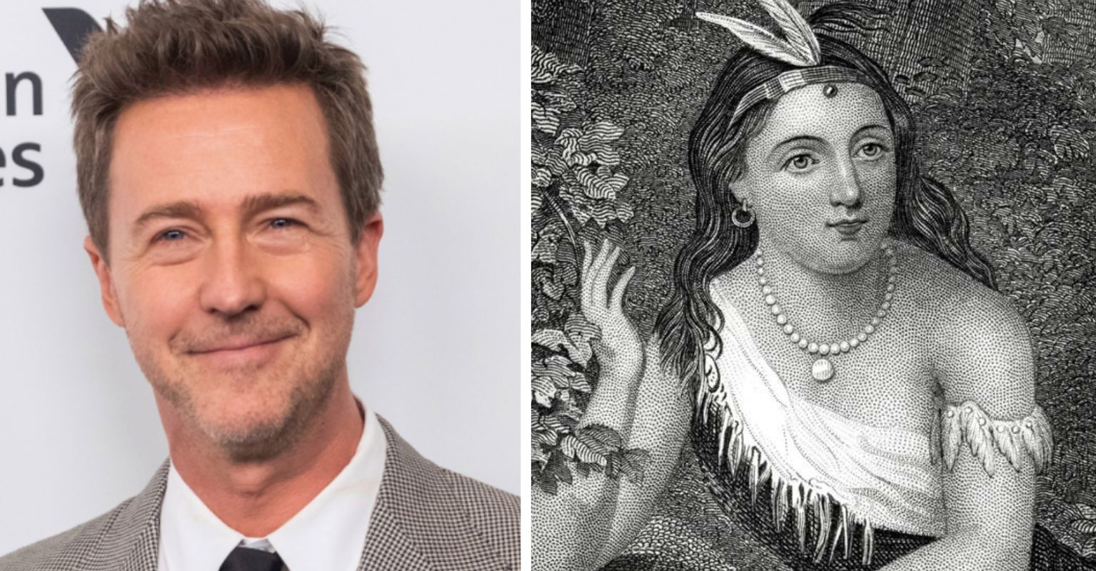 Edward Norton and Pocahontas