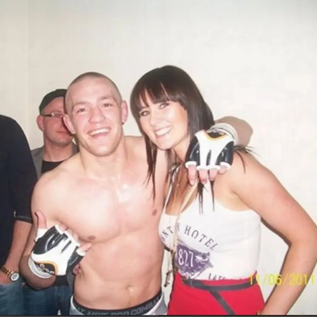 Dee and Conor pictured early in his MMA career (Image: instagram/@TheNotoriousMMA)