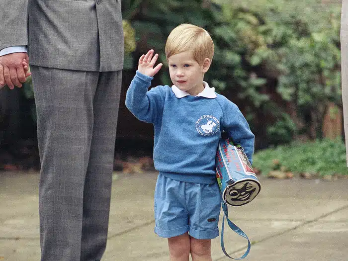 Princess Charlotte isn't the only one who looked nervous on her first day of school. AP 