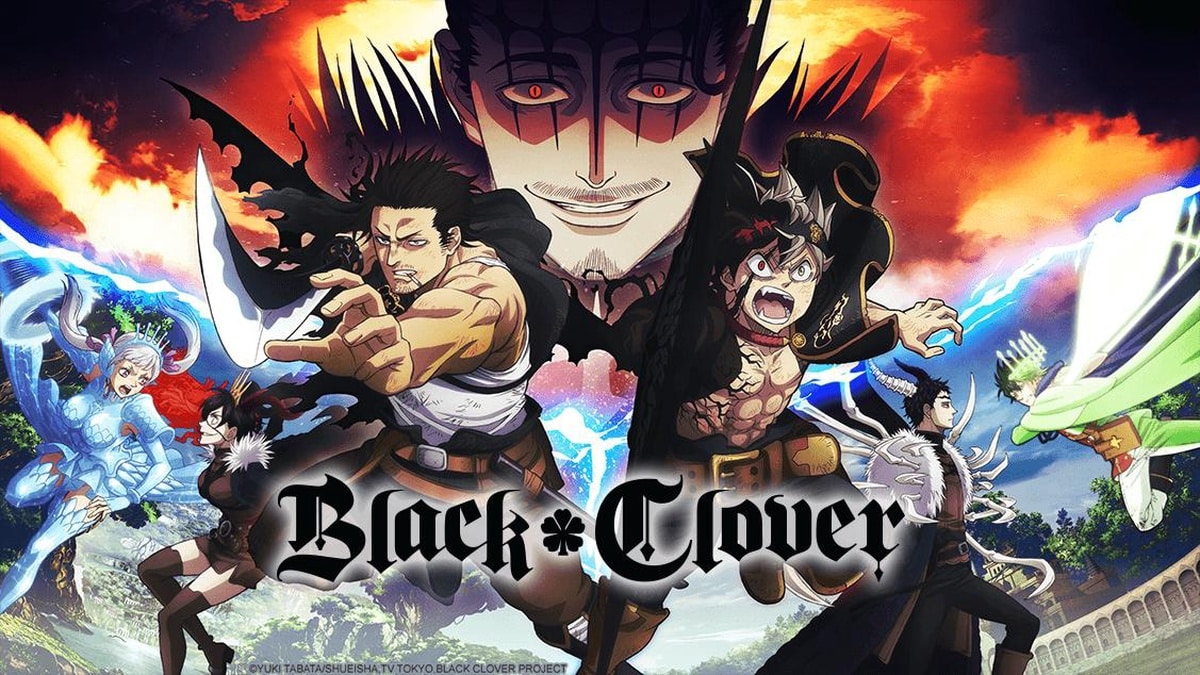 Black clover poster on Crunchyroll
