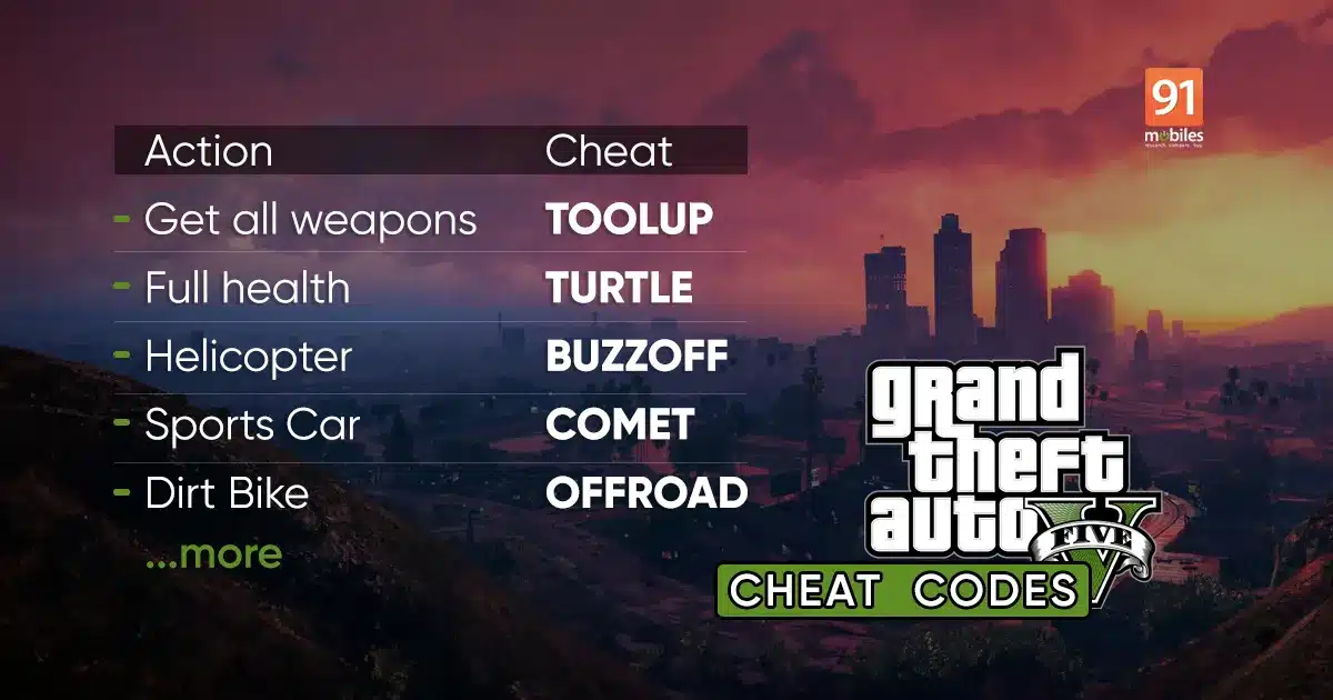 GTA 5 cheats