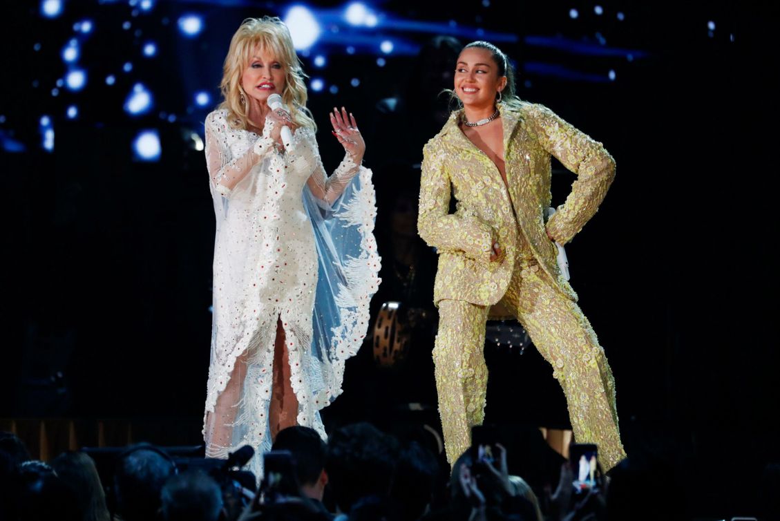 Dolly Parton and Miley Cyrus