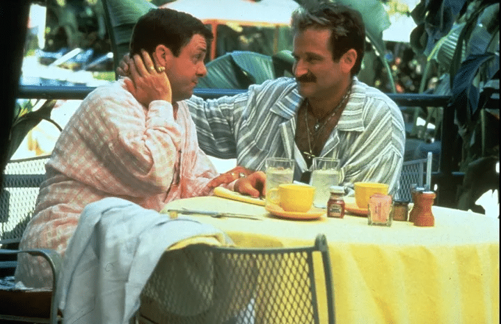 Nathan Lane (left) and Robin Williams in 1996's "The Birdcage." 