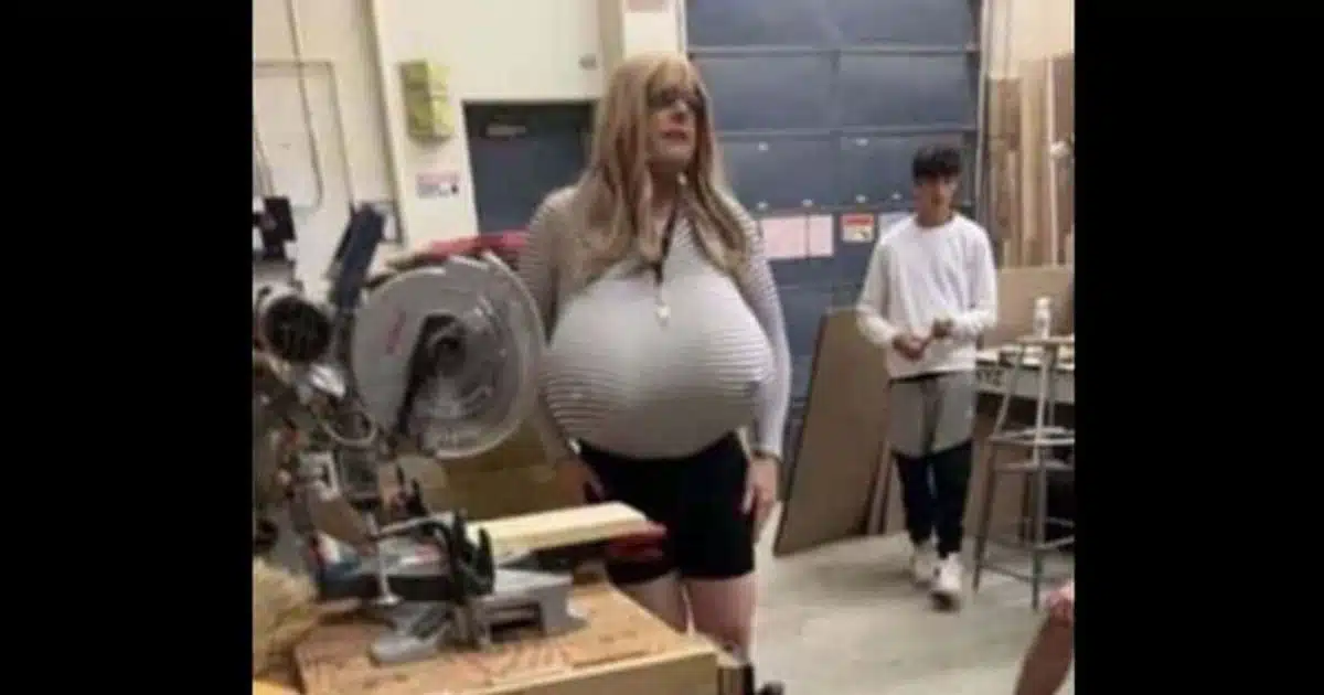 Teacher Having Prosthetic Z-Cup Breasts Suspended After Pics Showing Her Dressed As Man