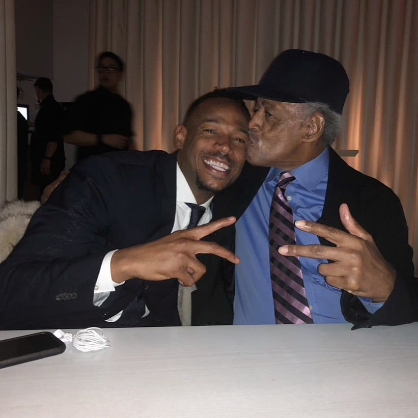 Marlon Wayans with his father, Howell Wayans