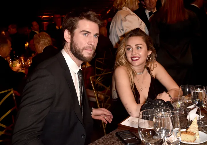 Liam Hemsworth and Miley Cyrus