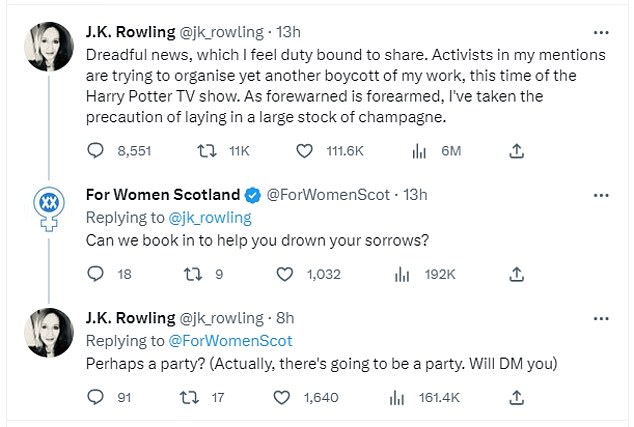 JK Rowling post