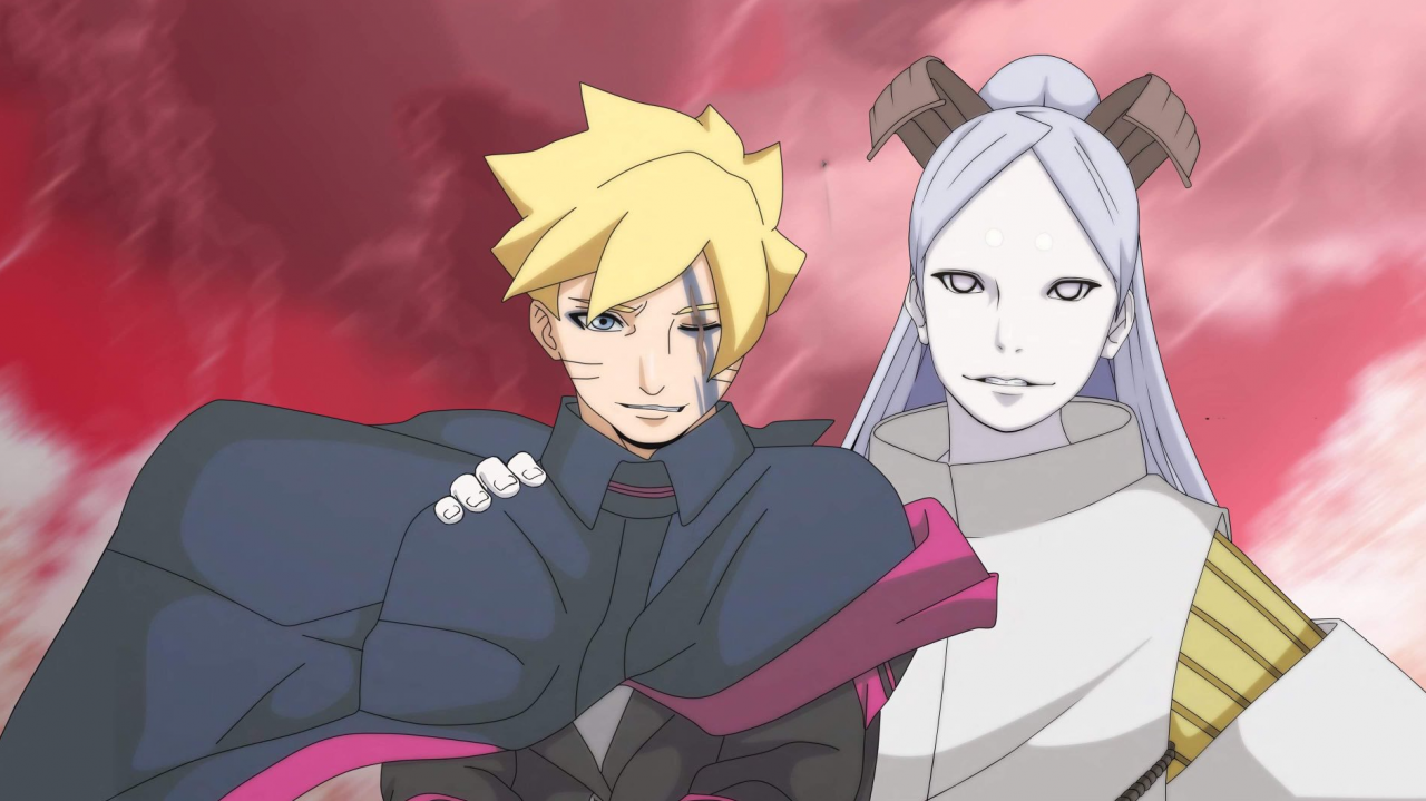 Boruto and Momoshiki Otsutsuki