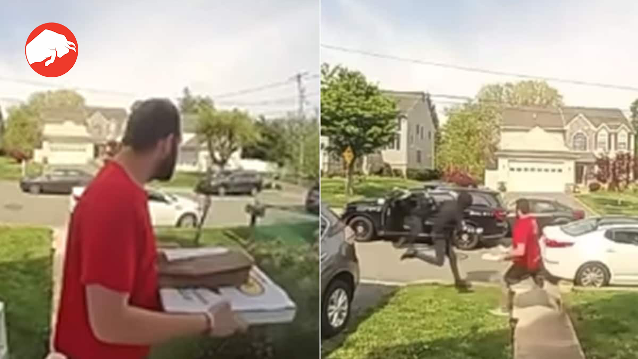 Cocco's Pizza delivery guy trips the suspect being chased by the police, gets praised for it