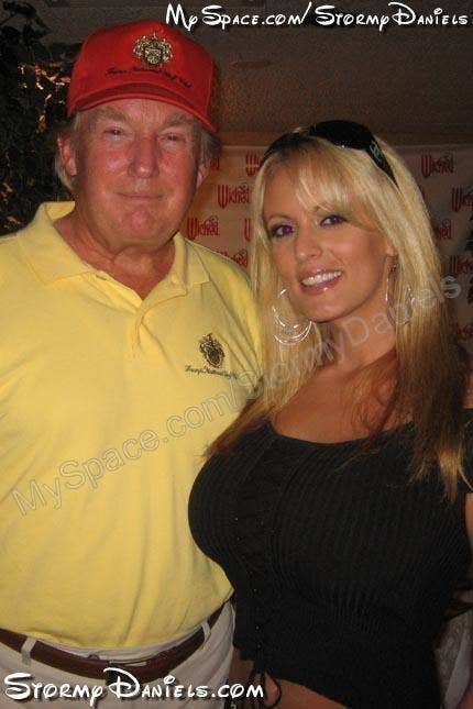 Stormy Daniels with Donald Trump 