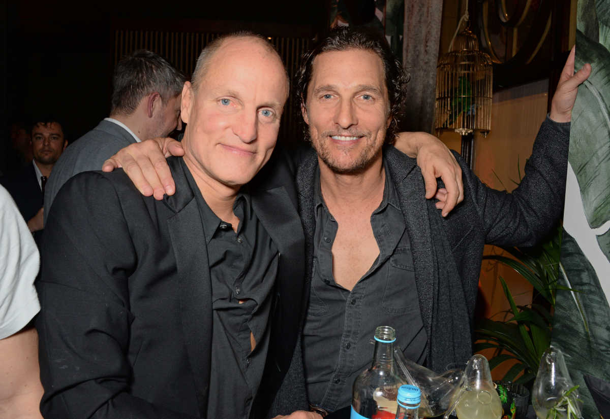 Woody Harrelson with Matthew McConaughey