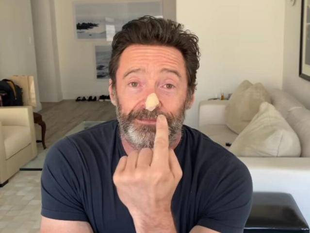 Hugh Jackman in an Instagram still from his video
