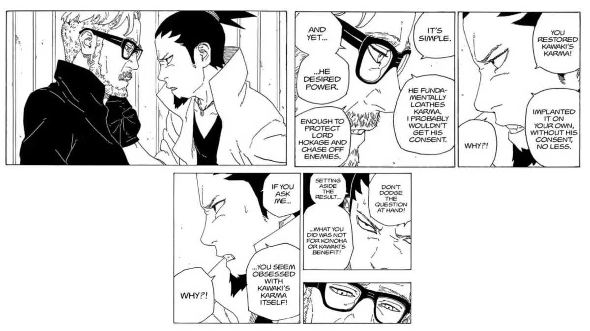 Shikamaru confronting Amado head-on.