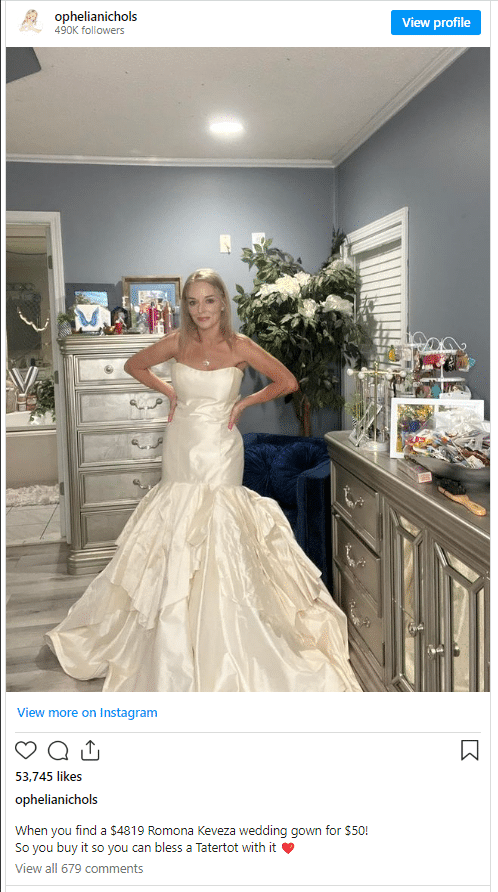 dream designer wedding gown