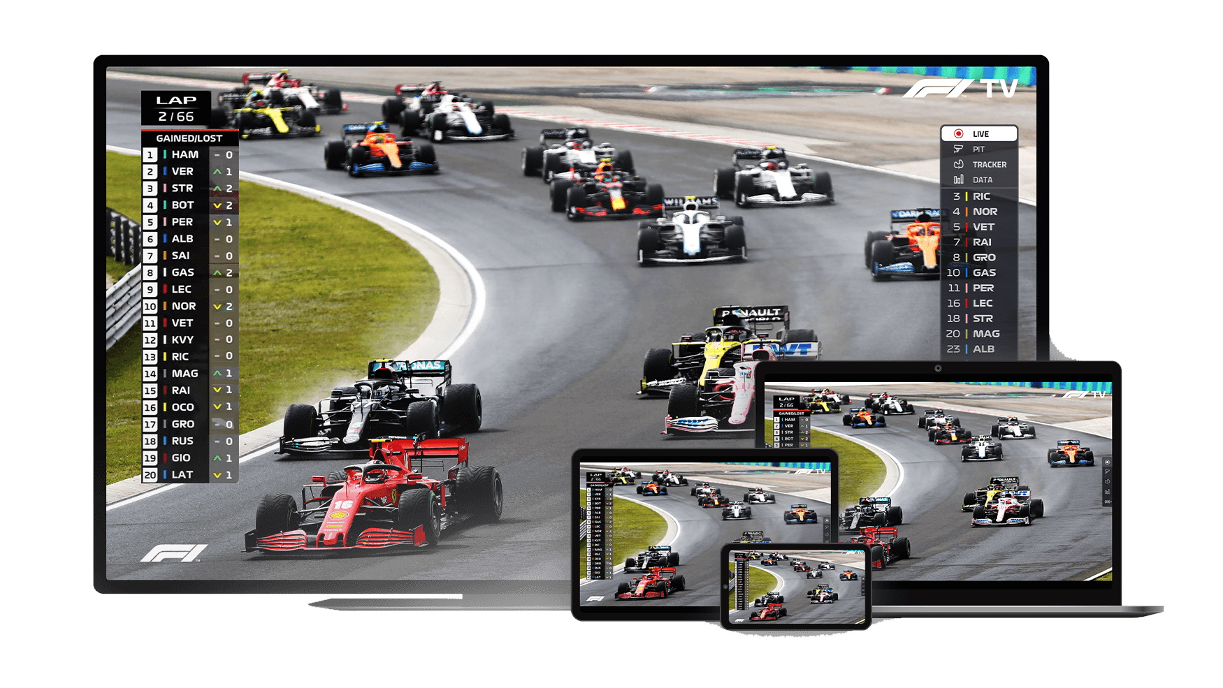 Watch F1 Online for free or through paid subscriptions