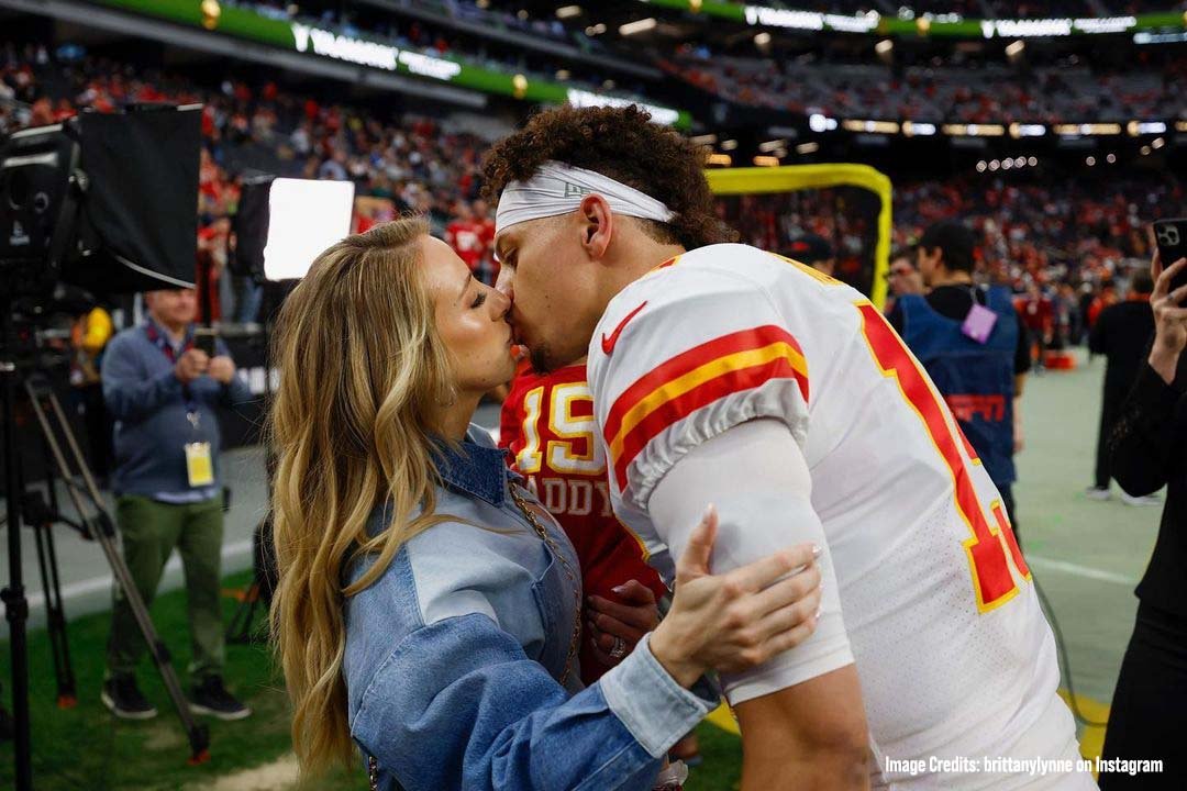 Brittany Mahomes and Patrick Mahomes