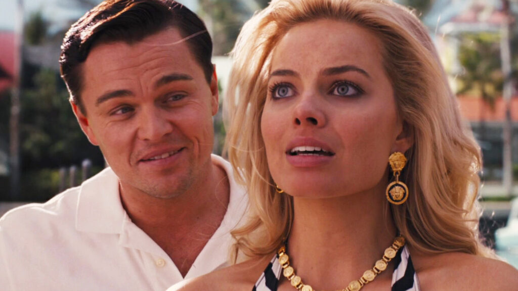 Margot Robbie and leonardo di caprio 