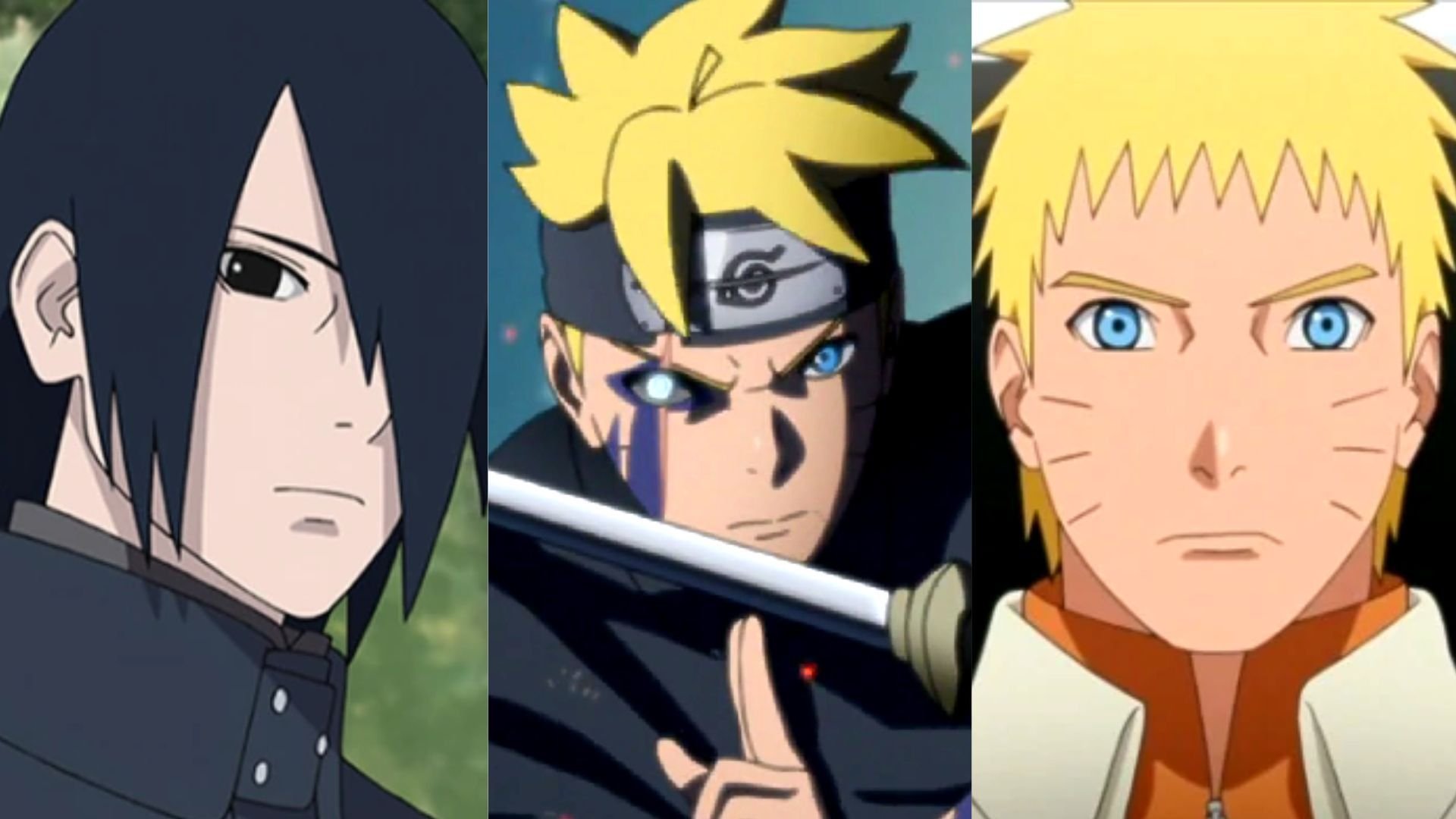 sasuke, boruto and naruto