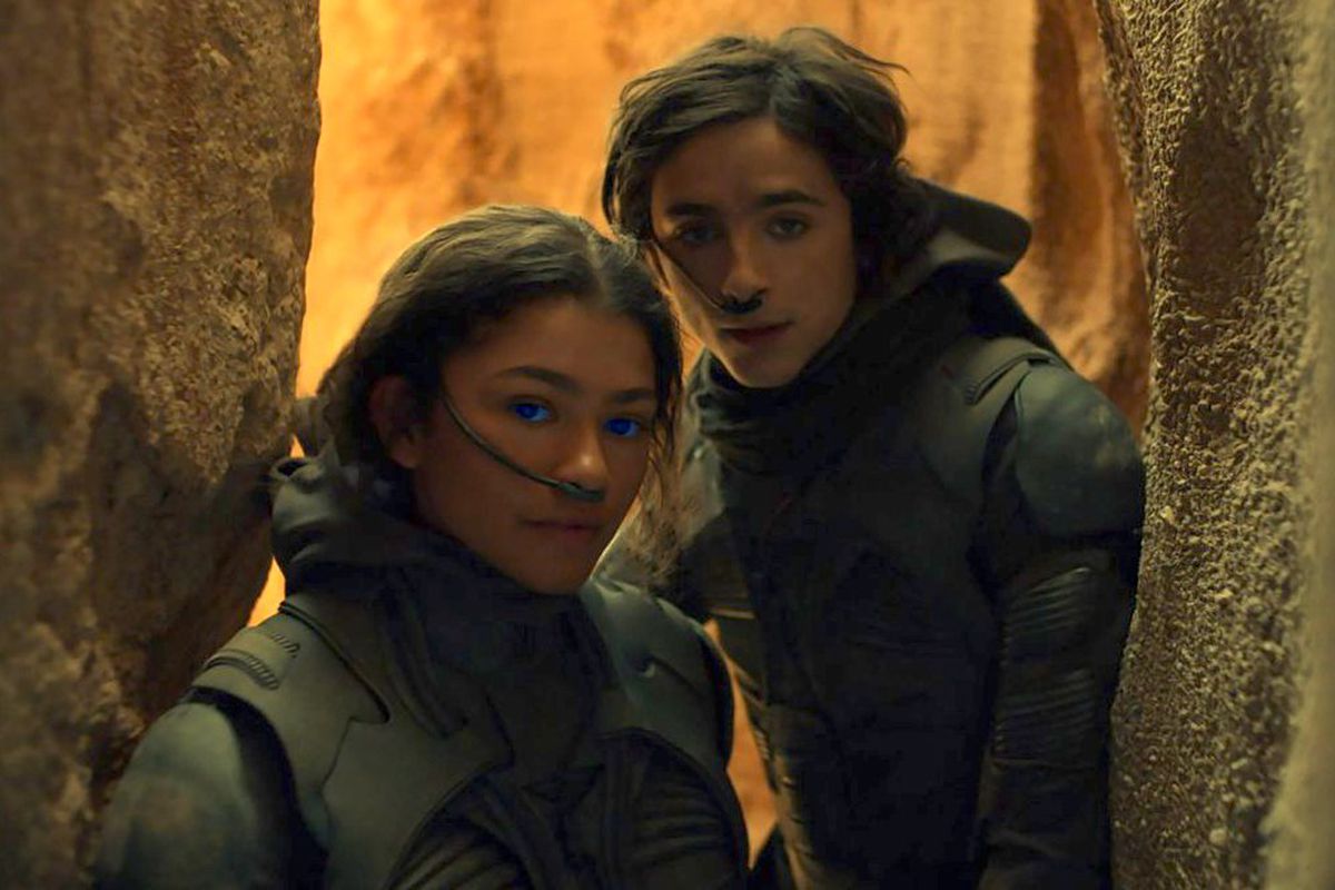 Zendaya and Timothee  in Dune 