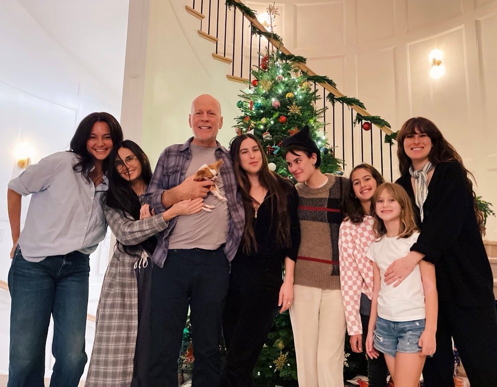 Bruce Willis with family