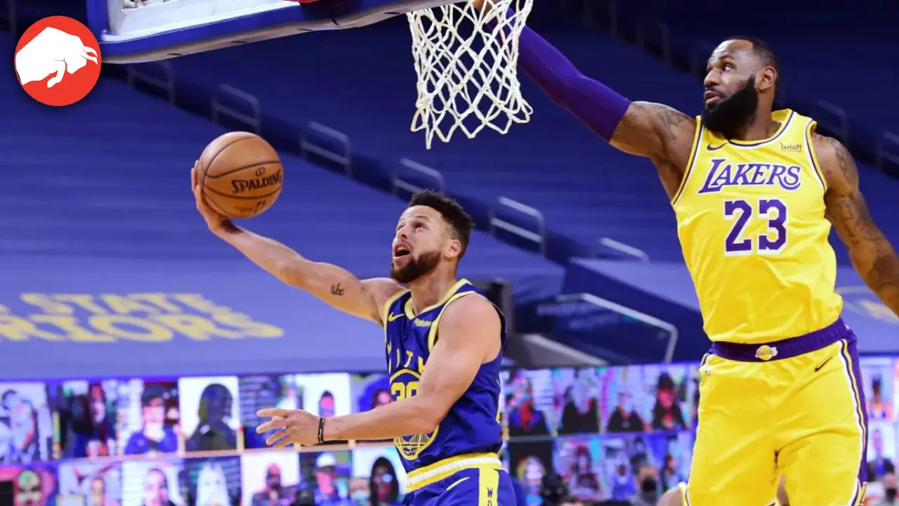 NBA LeBron James vs. Steph Curry - The Battle for Basketball Supremacy