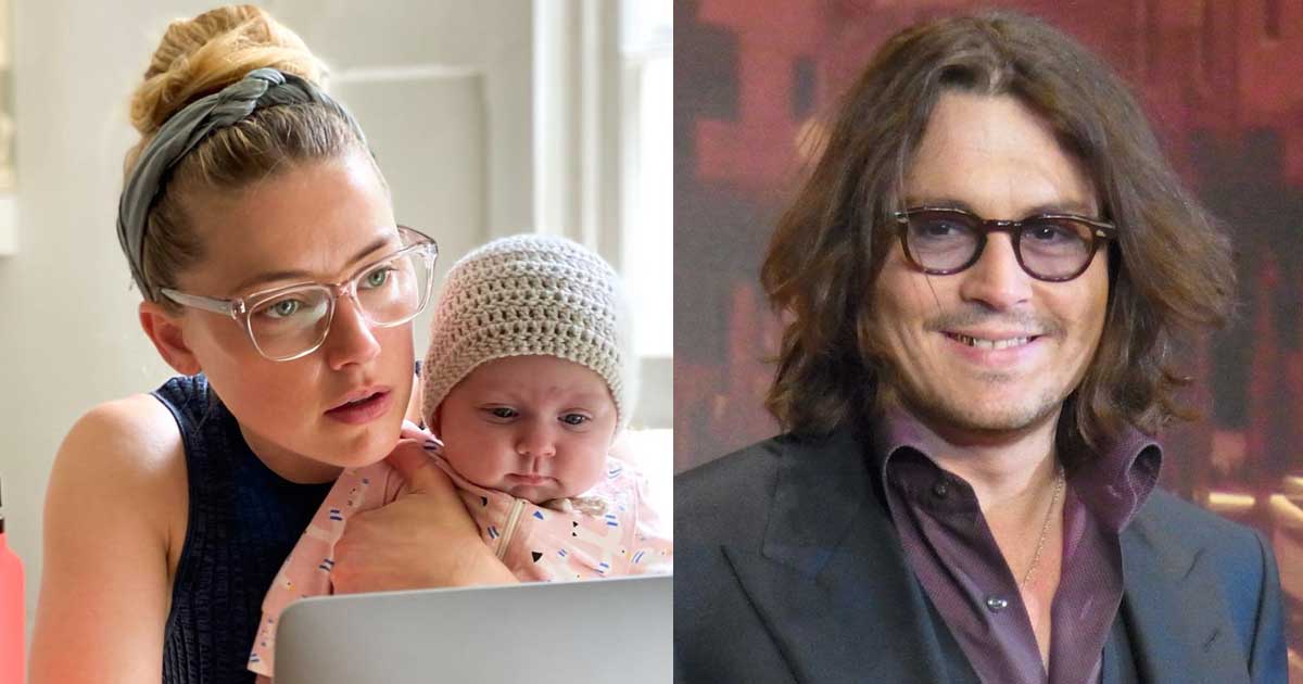 Amber heard with daughter Oonagh Paige and Johnny Depp