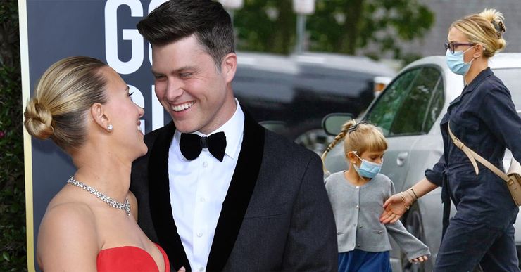 Scarlett Johansson and Colin Jost