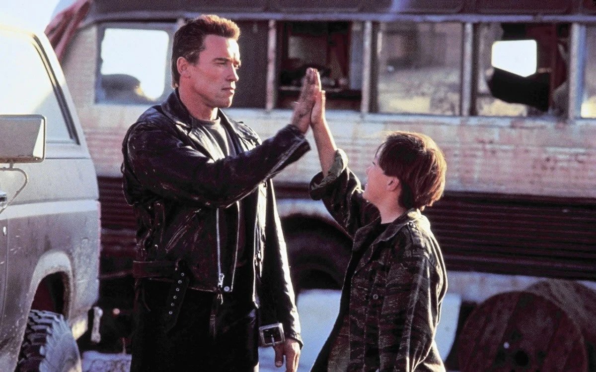 Edward Furlong & Arnold Schwarzenegger