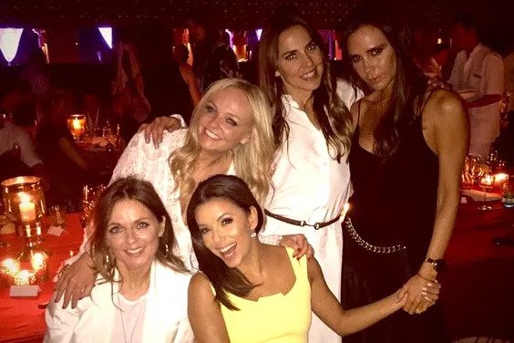 Eva Longoria with Spice Girls