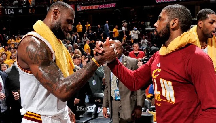 Kyrie Irving and LeBron James