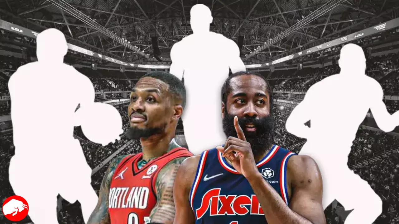 Damian Lillard, Pascal Siakam, James Harden, Joel Embiid and Zion Williamson