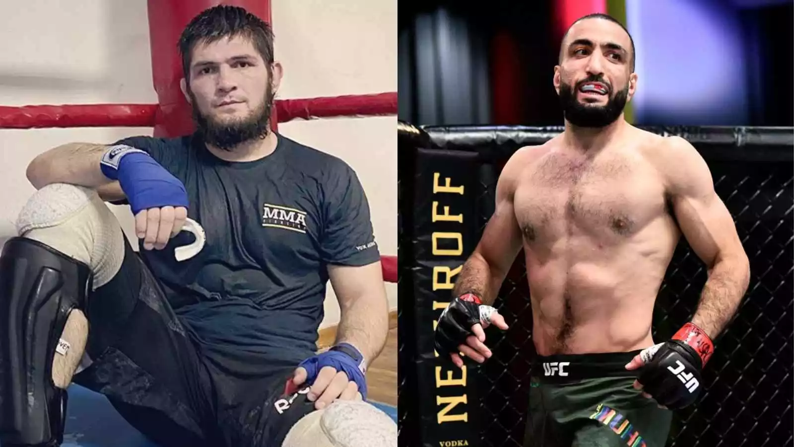 Belal Muhammad and Khabib Nurmagomedov