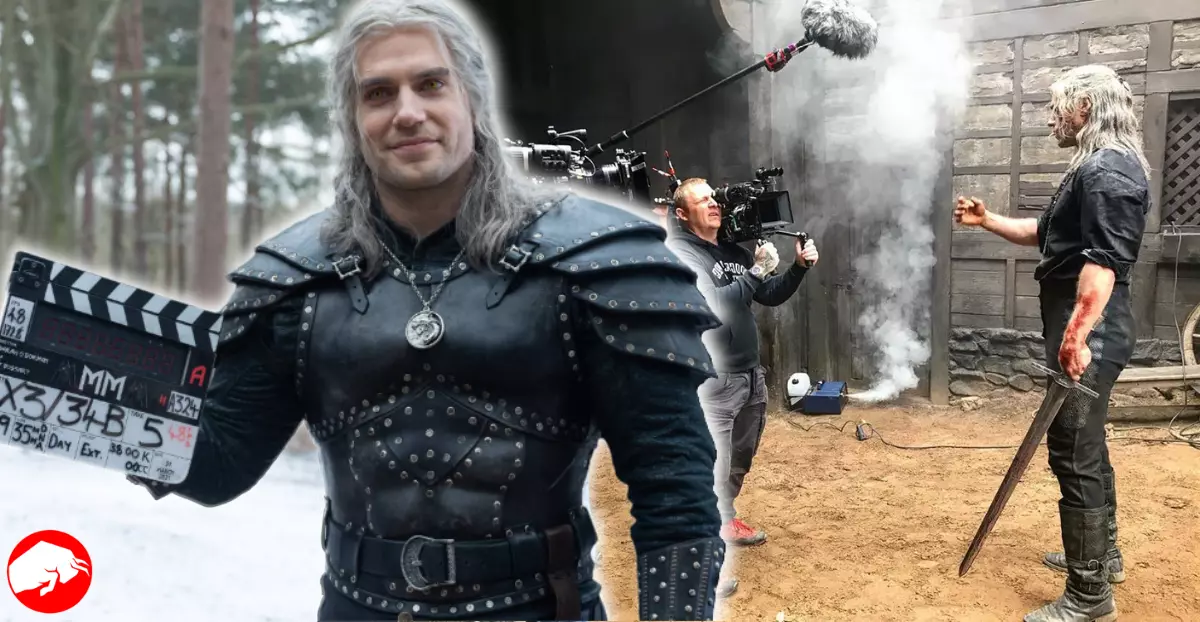 Henry Cavill sweats it out behind the scenes of The Witcher Shaerrawedd one-shot