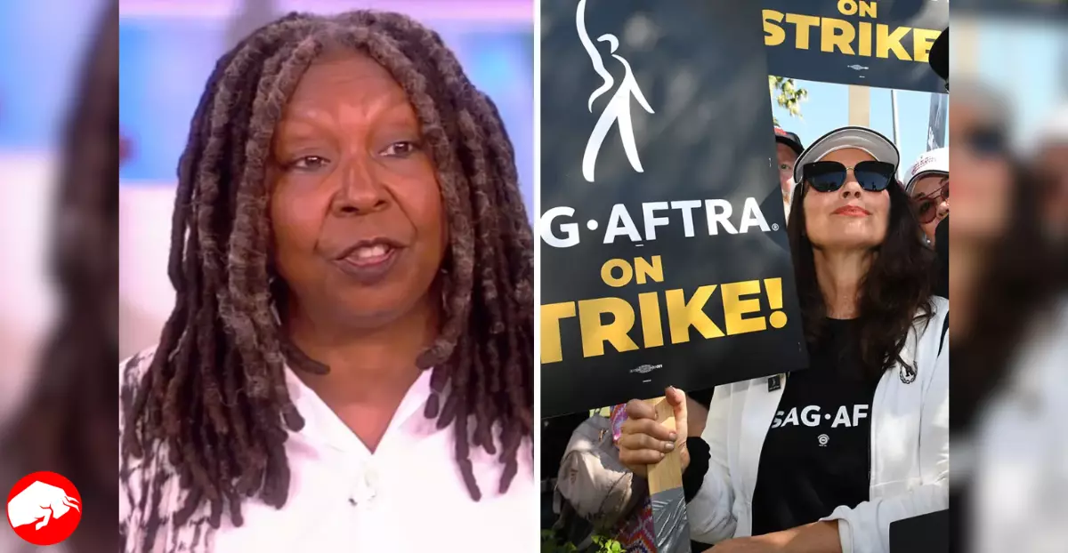 Cohost's phone interrupts Whoopi Goldberg's SAG strike speech on The View