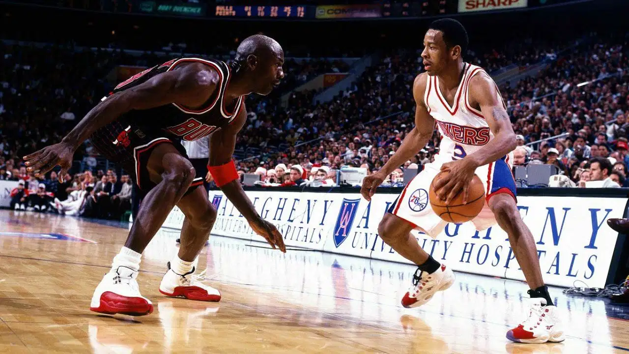 Allen Iverson and Michael Jordan